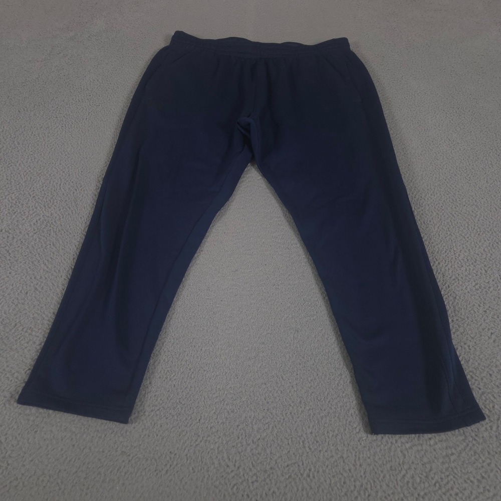 Under Armour Sweatpants Mens XXL Navy Straight Leg ColdGear Loose Fit Pockets